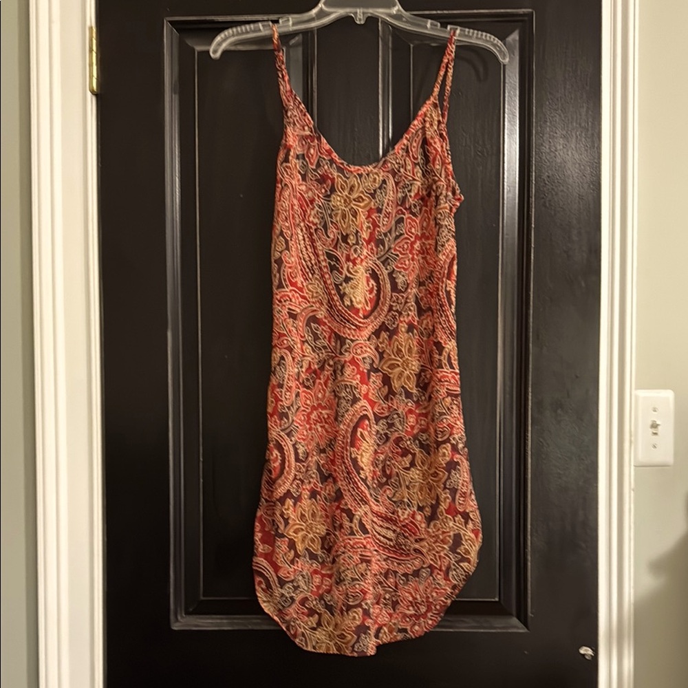 LA Intimated Paisley sheer slip dress Women's small